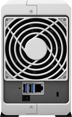 Synology DiskStation DS218J NAS Tower with 2 Number of Spit for HDD/SSD