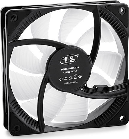 Deepcool RF 120 Case Fan 1500rpm 56.5cfm with RGB Lighting and 4-Pin PWM Connection 3pcs