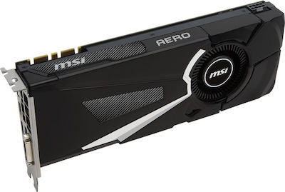 MSI GeForce GTX 1070 Ti 8GB GDDR5 Aero Κάρτα Γραφικών PCI-E x16 3.0 με DVI-D