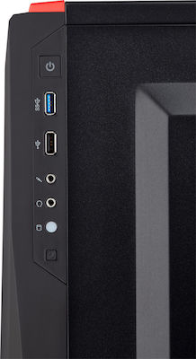 Corsair Carbide Spec-04 Tempered Glass Gaming Midi Tower Κουτί Υπολογιστή με Πλαϊνό Παράθυρο Black/Red