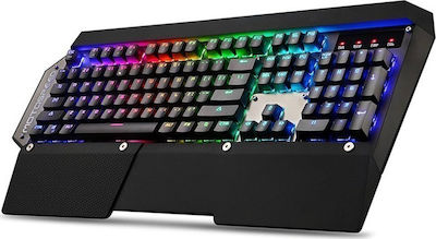 Motospeed CK88 Gaming Tastatură mecanică cu Outemu Albastru switch-uri și iluminare RGB (Grecesc)