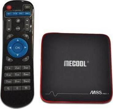 TV-Box Mecool M8S PRO W 1800440 4K UHD mit WiFi USB 2.0 2GB RAM und 16GB Speicherplatz mit Betriebssystem Android 7.1