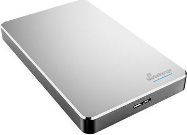 MediaRange MR996 USB 3.0 Εξωτερικός HDD 1TB 2.5" Ασημί