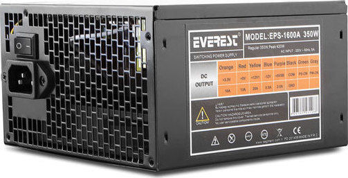 Everest EPS-1600A 350W Μαύρο Τροφοδοτικό Υπολογιστή Full Wired