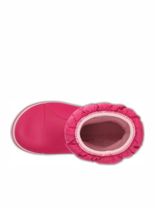 Winter Puff Anatomical Kids Snow Boots Fuchsia