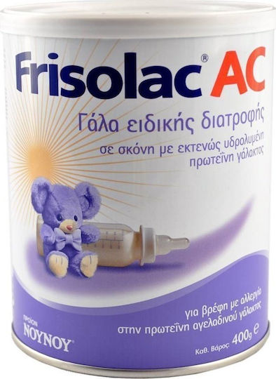 ΝΟΥΝΟΥ Γάλα σε Σκόνη Frisolac AC για 0+ Μηνών 400gr