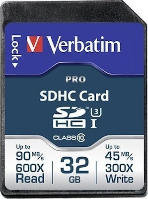 Verbatim Pro SDHC 32GB Class 10 U3 UHS-I