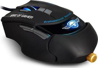 Spirit of Gamer XPERT-M8 Gaming Mouse 5000 DPI Black