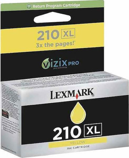 Lexmark 210XL Original Cerneală Imprimantă InkJet Galben (14L0177E)
