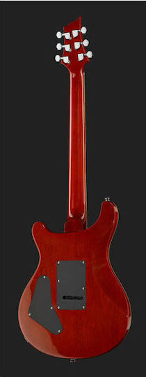 Harley Benton Electric Guitar Stratocaster with HH Pickup Configuration Paradise Flame CST-24T Bundle