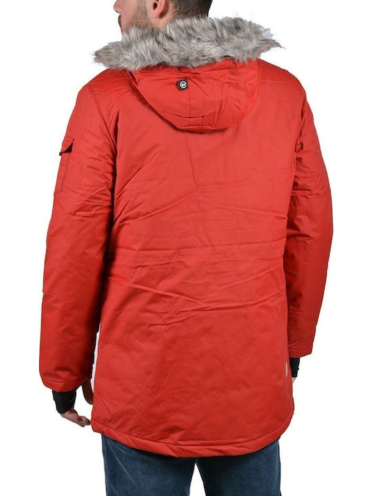 Basehit -TT610 Men's Winter Parka Jacket Red