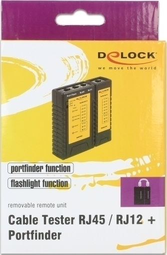 DeLock 86407 Tester Καλωδίων Δικτύου RJ45 / RJ12