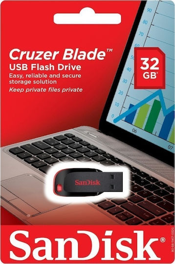 Sandisk Cruzer Blade 32GB USB 2.0 Stick Black