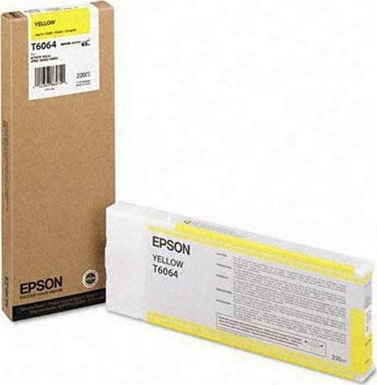 Epson T6064 Оригинален Мастило за мастиленоструен принтер Жълт (C13T606400)