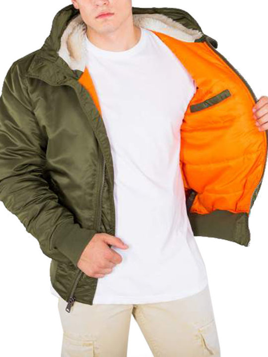 Alpha Industries MA-1 Ανδρικό Χειμωνιάτικο Μπουφάν Bomber Χακί