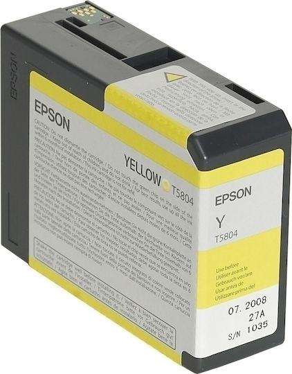 Epson T5804 Original InkJet Printer Ink Yellow (C13T580400)