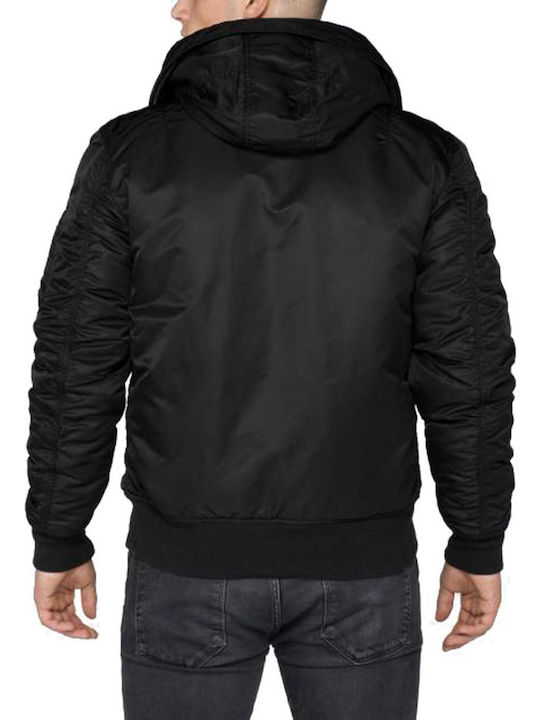 Alpha Industries MA-1 Herren Winter Jacke Bomber Schwarz