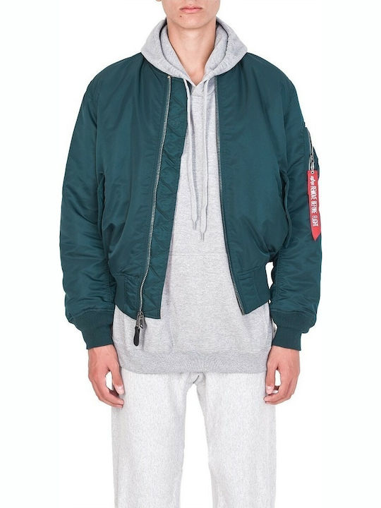 Alpha Industries MA1 Herren Jacke Bomber Blau