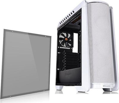 Thermaltake Versa C24 RGB Gaming Midi Tower Computer Case with Window Panel Snow Edition