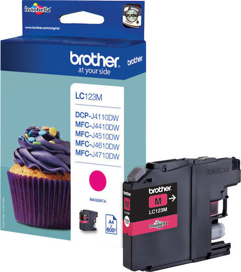 Brother LC123 Original InkJet Printer Ink Magenta (LC-123M)