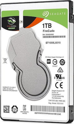 Seagate Firecuda 1.0TB HDD Σκληρός Δίσκος 2.5" SATA III 5400rpm με 128MB Cache για Desktop / Laptop / PS4 ST1000LX015