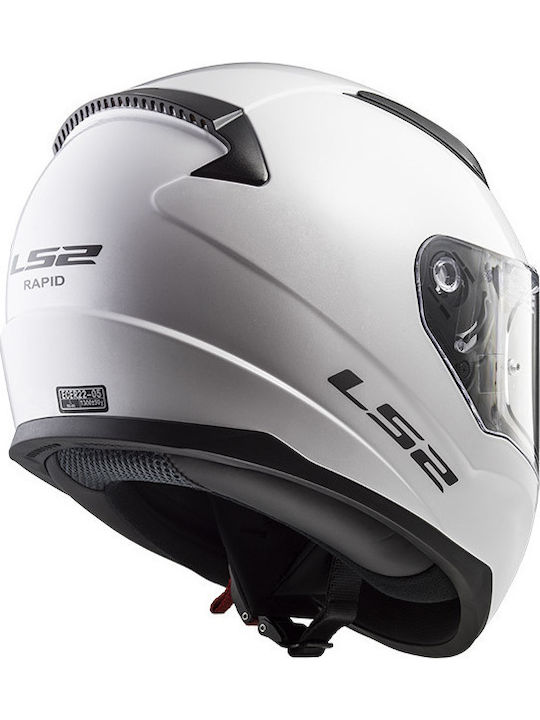 LS2 Rapid FF353 White Solid Κράνος Μηχανής Full Face ECE 22.06 1450gr