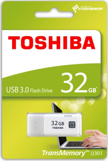 Toshiba Hayabusa U301 32GB USB 3.0 Stick Λευκό