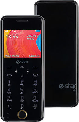 eStar T20 Dual SIM Mobil cu Butone Negru