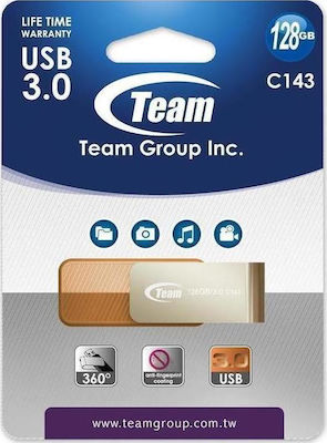 TeamGroup C143 128GB USB 3.0 Stick Brown