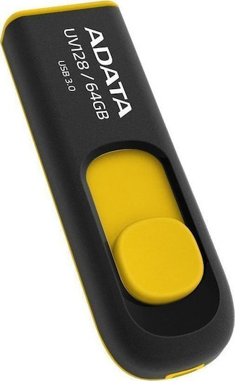 Adata DashDrive UV128 64GB USB 3.0 Stick Yellow