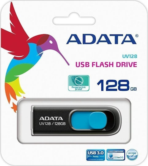 Adata DashDrive UV128 128GB USB 3.0 Stick Black