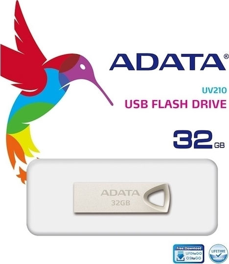 Adata DashDrive UV210 32GB USB 2.0 Stick Silver