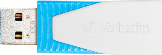 Verbatim Drehbarer 8GB USB 2.0 USB-Stick Blau
