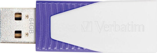 Verbatim Swivel 64GB USB 2.0 Stick Μωβ