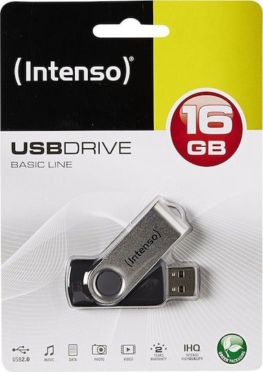 Intenso Basic Line 16GB USB 2.0 Stick Silver