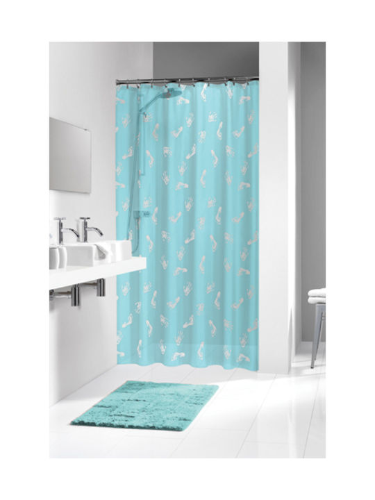 Sealskin Amy Shower Curtain 180x200cm Turquoise