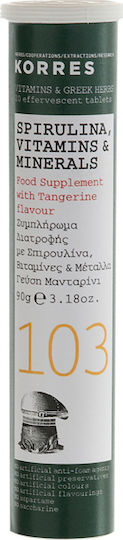 Korres Spirulina Vitamins & Minerals 40 eff. tabs Mandarin