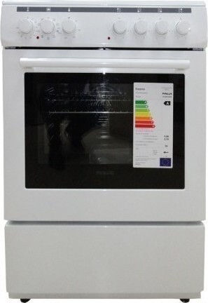 Finlux FLCM 6000A Aragaz 65lt cu Plite Ceramice L60cm. White