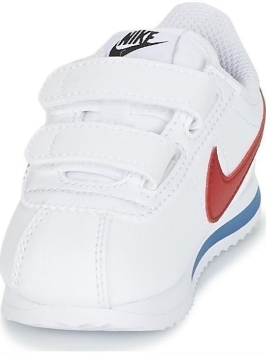 Nike Classic Cortez Basic Toddler Kids Sneakers for Boys White