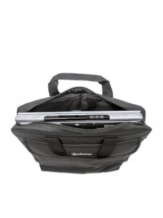 Manhattan London Τσάντα Ώμου / Χειρός για Laptop 15.6" σε Μαύρο χρώμα