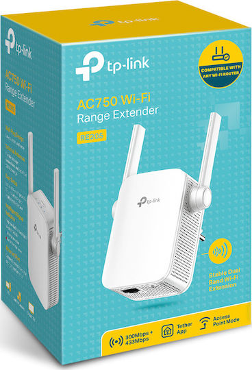 TP-LINK RE205 v1 WiFi удължител Двулентов (2.4 и 5GHz) 750Mbps