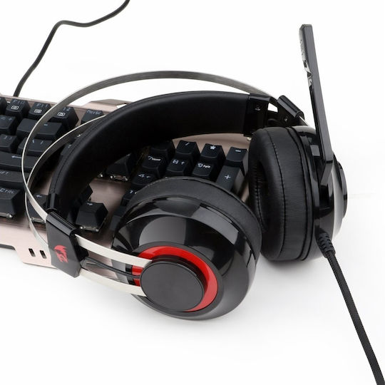 Redragon Talos 7.1 Over Ear Gaming Headset cu conexiune USB Negru