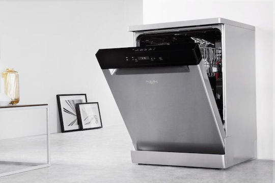 Whirlpool Freestanding Dishwasher for 14 Place Settings W60xH85cm Inox