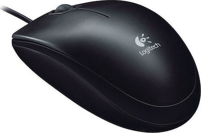 Logitech B100 Ενσύρματο Ποντίκι Μαύρο