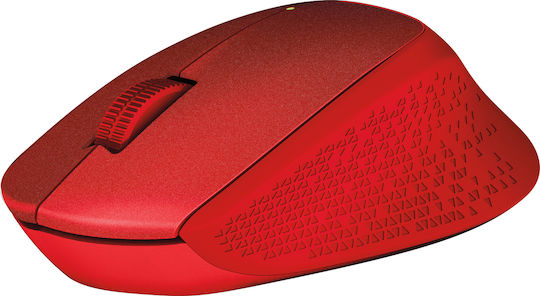 Logitech M330 Silent Plus Kabellos Mini Maus Rot