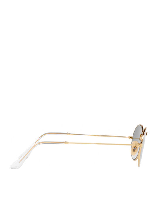 Ray Ban Unisex Sunglasses With Gold Metallic Frame And Blue Gradient Lens RB3547N 001/3F