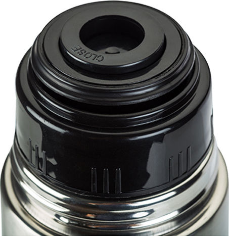 Nava Valve Lid-Cup Bottle Thermos Stainless Steel 500ml Silver with Cap-Cup
