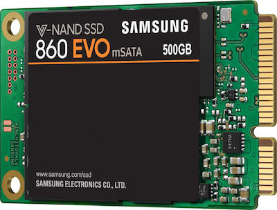Samsung 860 Evo mSATA SSD 500GB τύπου mSATA με σύνδεση SATA III MZ-M6E500BW