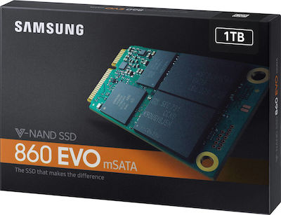Samsung 860 Evo mSATA SSD 1000ГБ mSATA SATA III MZ-M6E1T0BW
