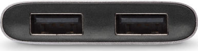 Moshi Μετατροπέας USB-C male σε USB-A 2x female Γκρι 1τμχ 99MO084214
